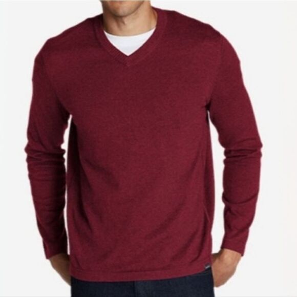 Eddie Bauer Men's V-neck Sweater - Picture 1 of 10